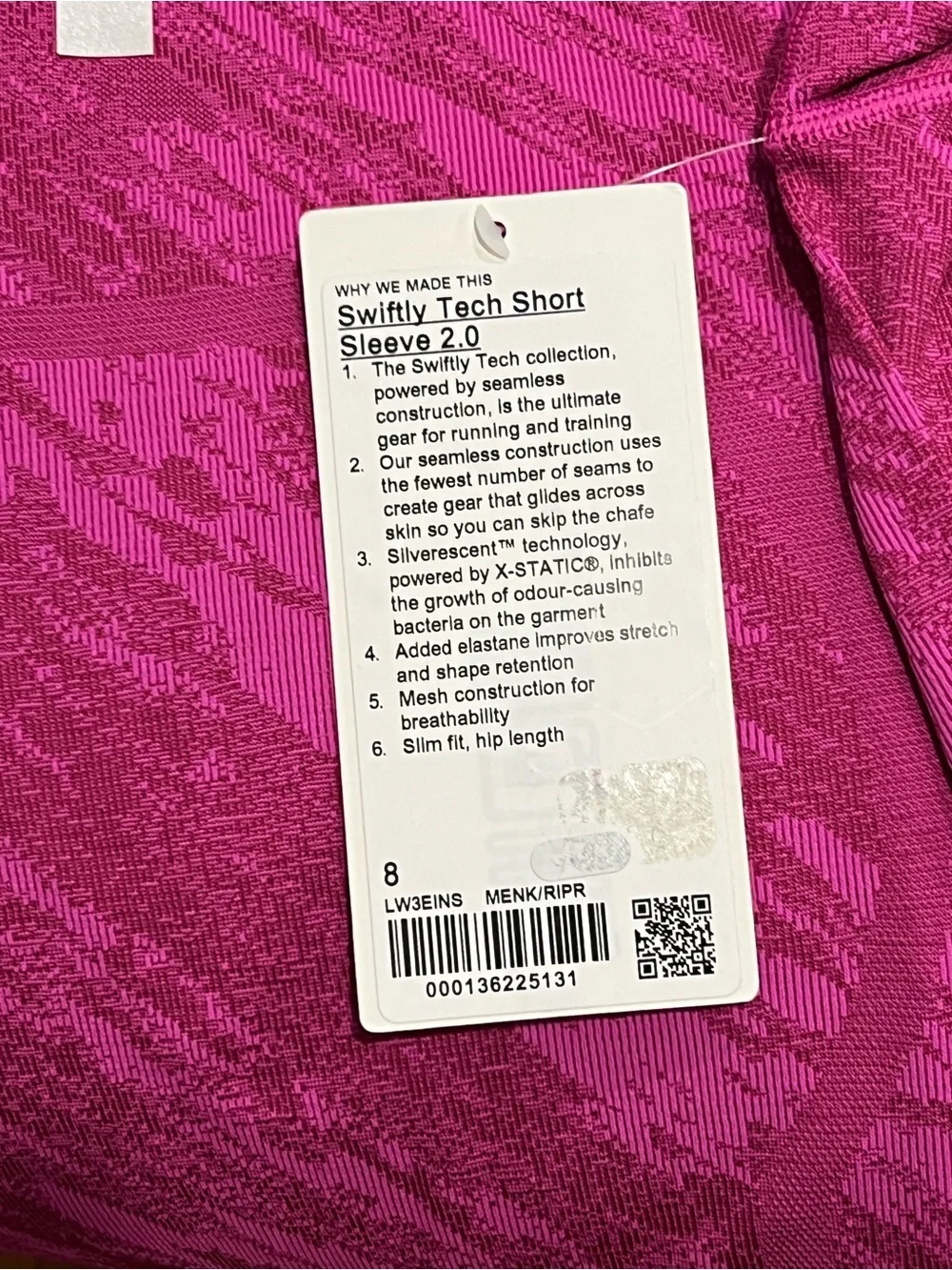NWT LULULEMON SWIFTLY TECH SHORT SLEEVE 2.0